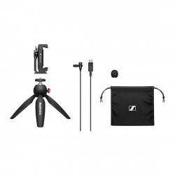 Kit Microfone lapela + Tripé Sennheiser XS LAV USB-C MOBILE KIT