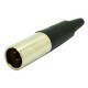 Conector Mini XLR Macho Linha Amphenol AG3M