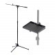 Kit Pedestal Microfone + Bandeja multi-uso Aweda AMS-4121TB+TRAY