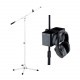 Kit Pedestal Microfone + Suporte multi-uso Aweda AMS-4122WT+MPTRAY