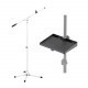 Kit Pedestal Microfone + Bandeja multi-uso Aweda AMS-4122WT+TRAY