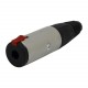 Conector P10 mono/estéreo fêmea Neutrik NJ3FC6