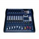 Mesa de som 8 canais com DSP MP3 Bluetooth Lexsen LMX8USB
