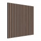 Painel Acústico Ripado Walnut 60x60cm 4un Silenno SN-SLAT04Q